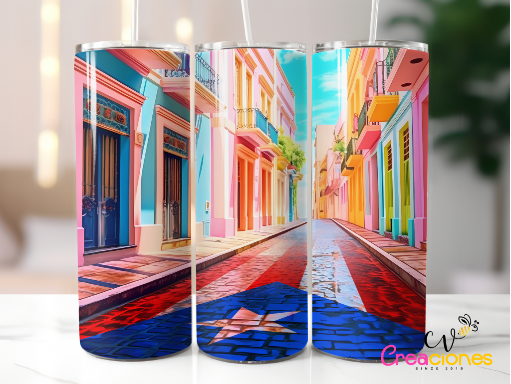 Viejo San Juan - Skinny Tumbler
